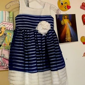 Blue and White Beautiful dress Bloome